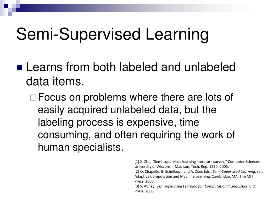 semi supervised learning