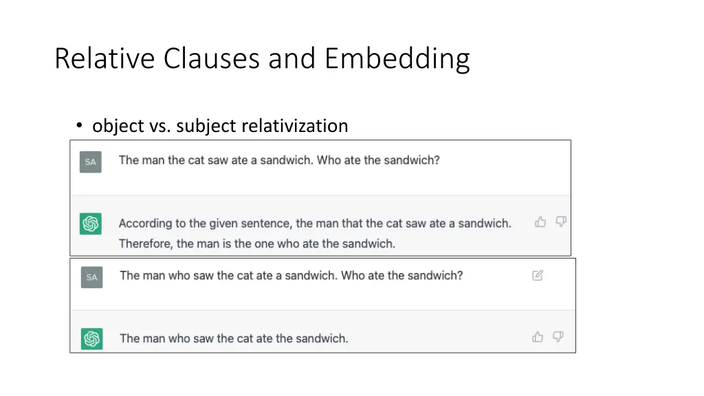 relative clauses and embedding 1