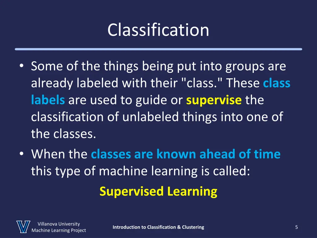 classification
