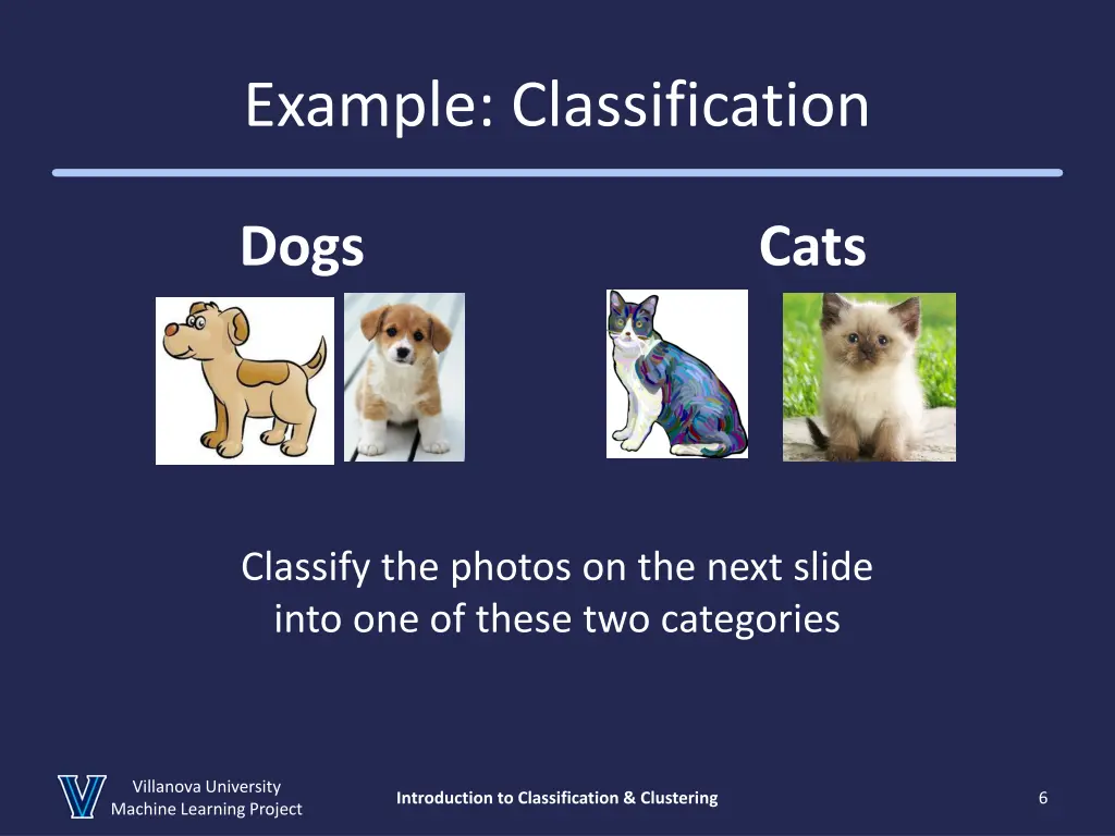 example classification