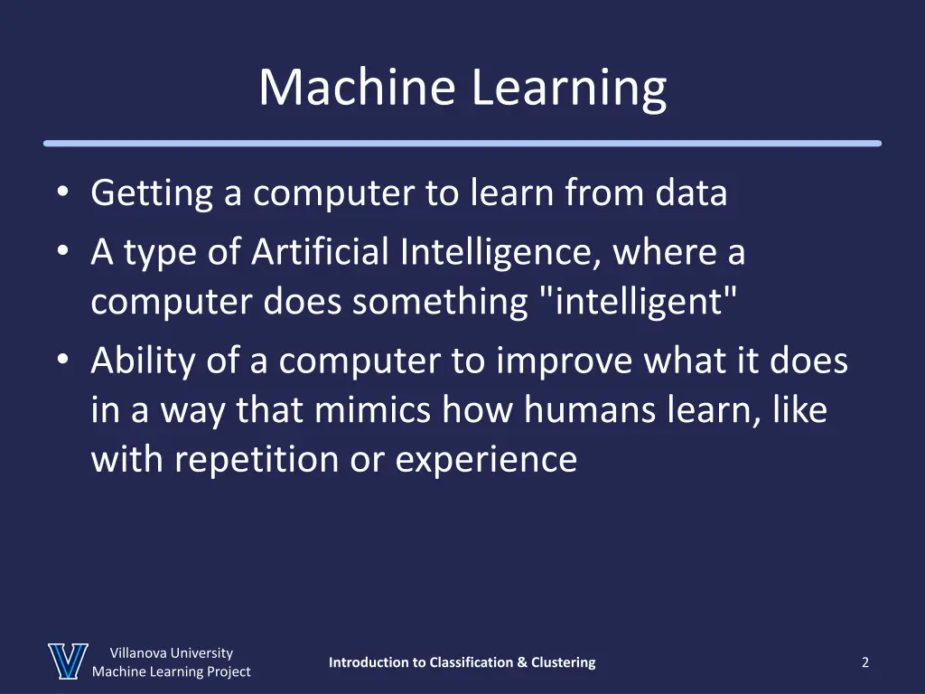 machine learning