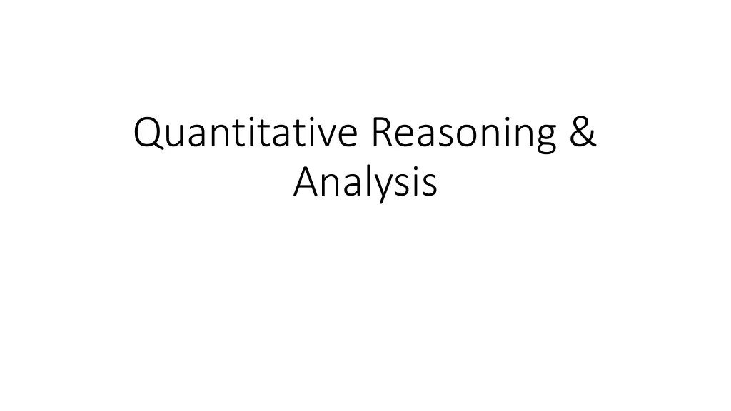 quantitative reasoning analysis