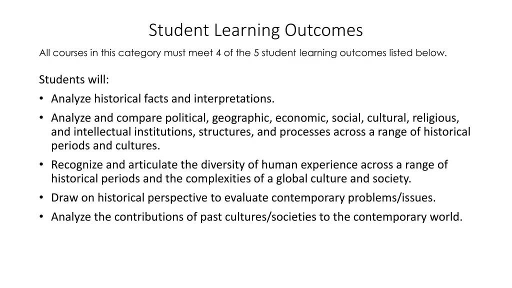 student learning outcomes 2