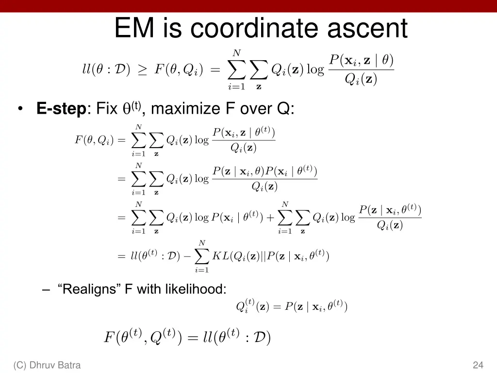 em is coordinate ascent