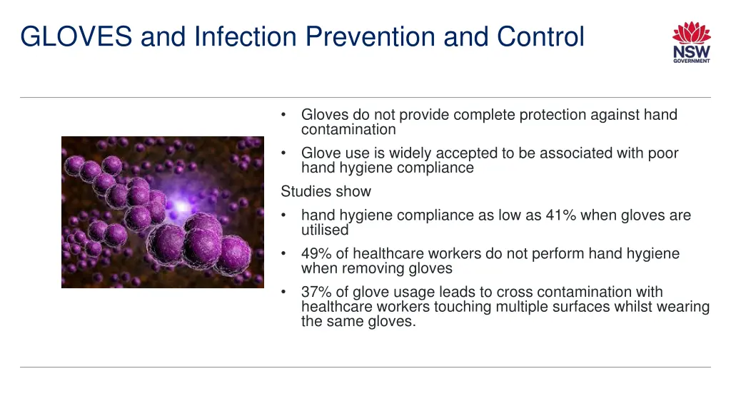 gloves and infection prevention and control