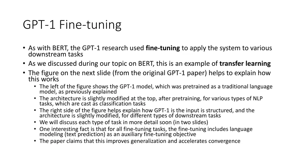 gpt 1 fine tuning