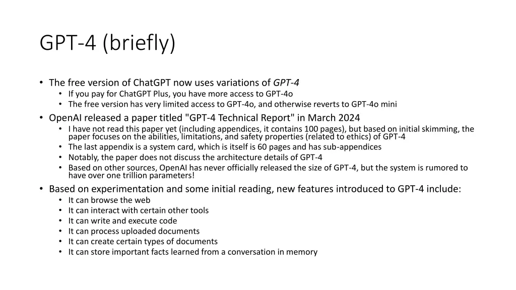 gpt 4 briefly