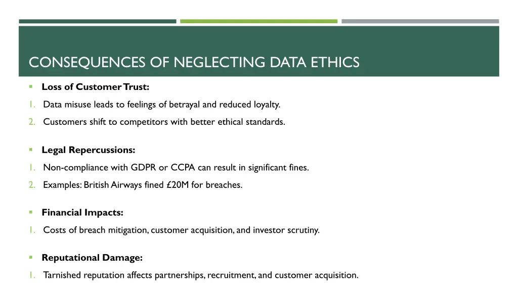 consequences of neglecting data ethics