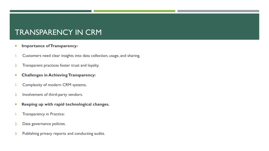 transparency in crm