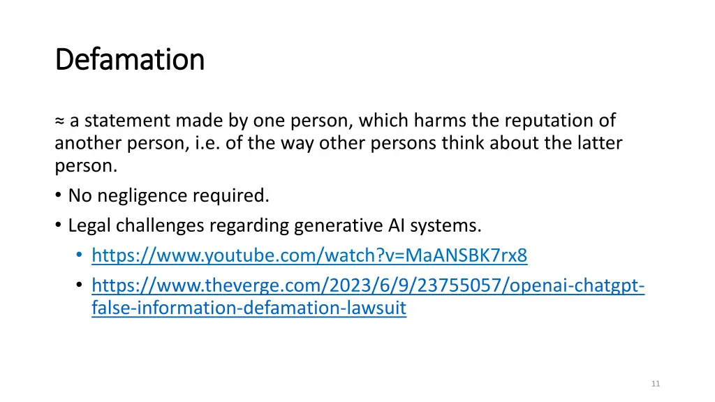 defamation defamation