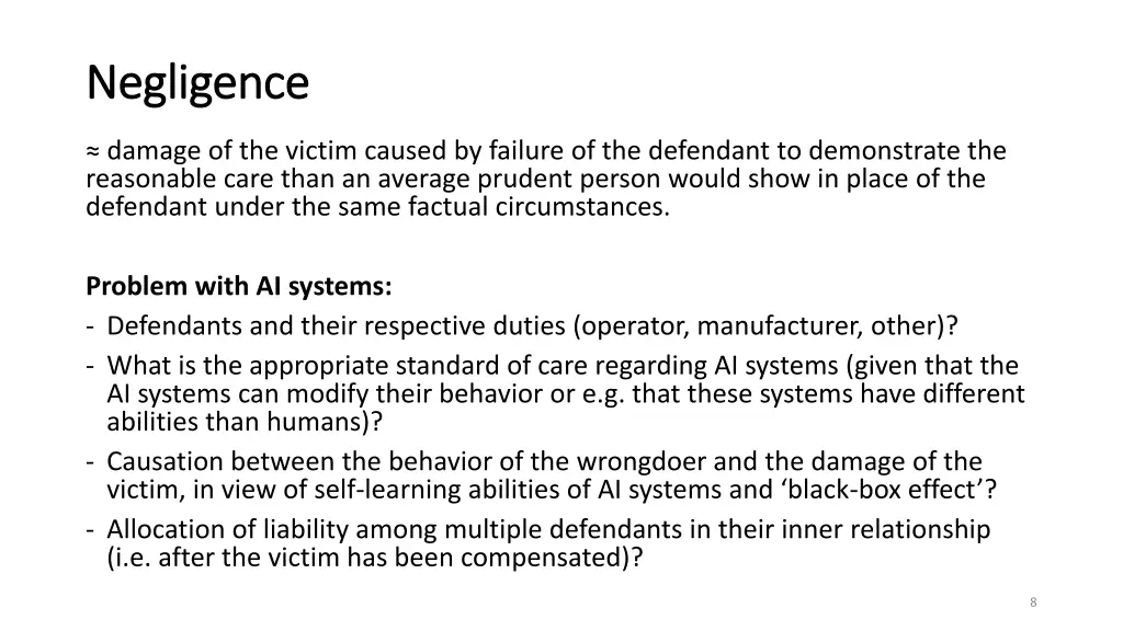 negligence negligence