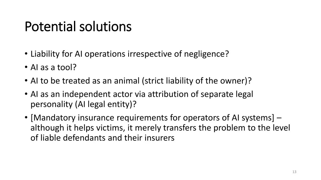 potential solutions potential solutions