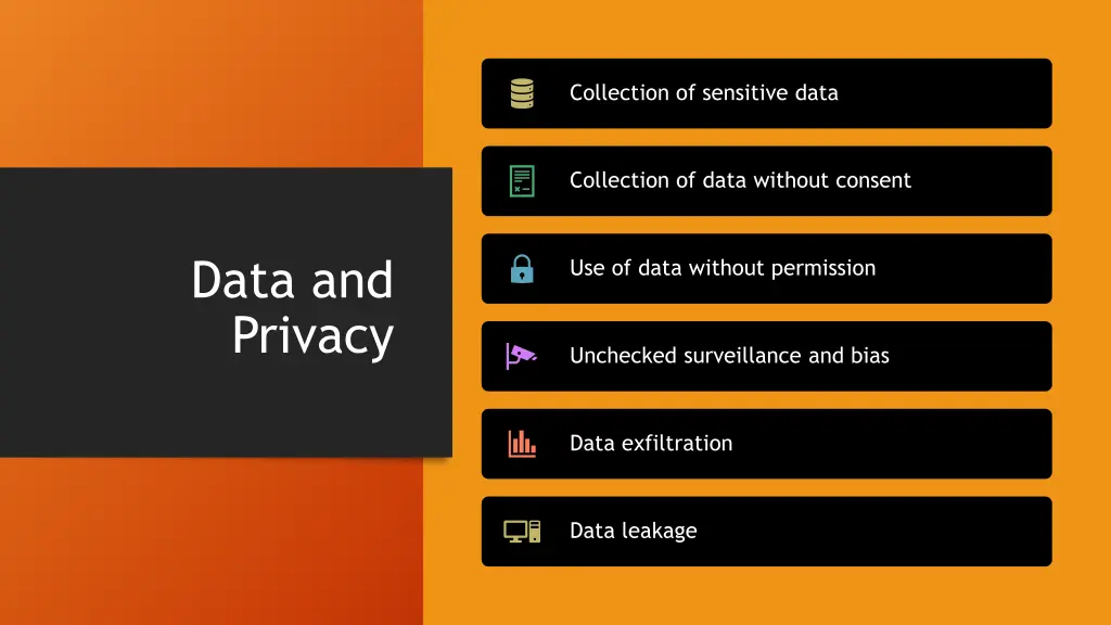 collection of sensitive data