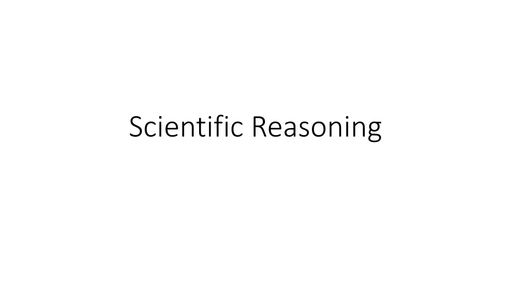 scientific reasoning
