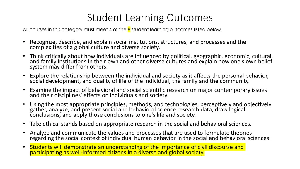 student learning outcomes 3