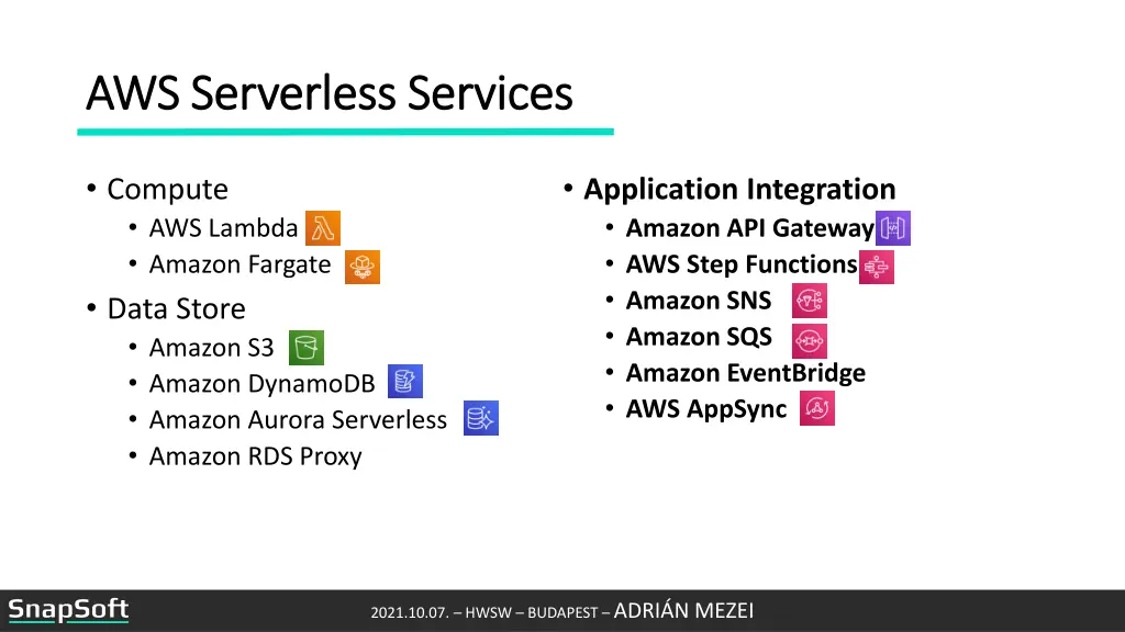 aws serverless services aws serverless services 2