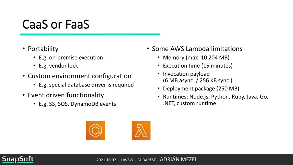 caas or faas caas or faas