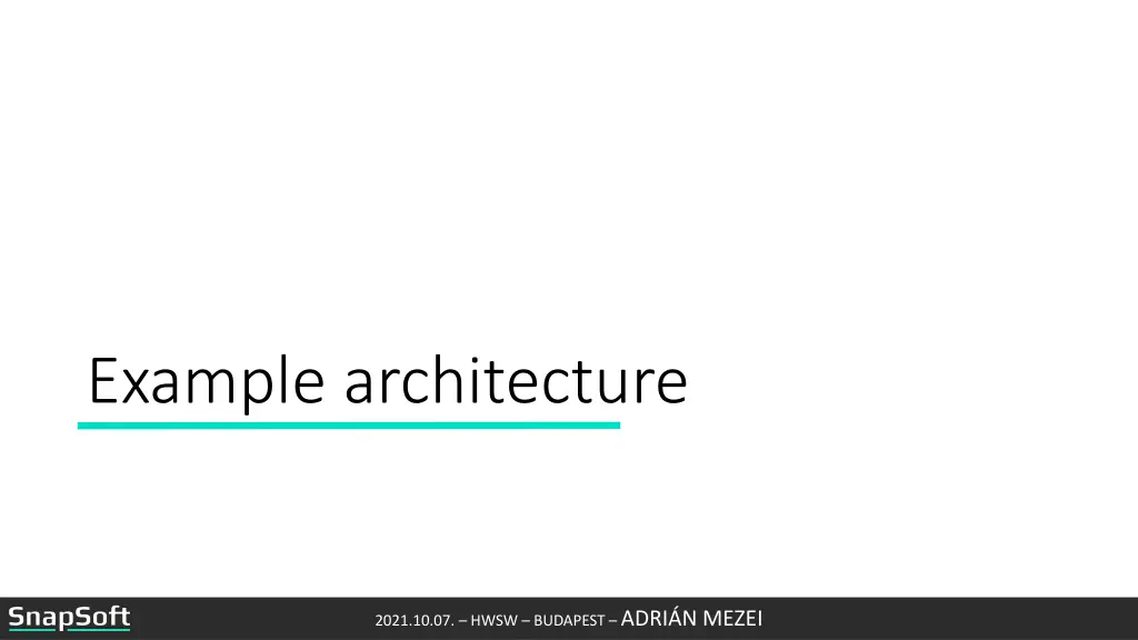 example architecture