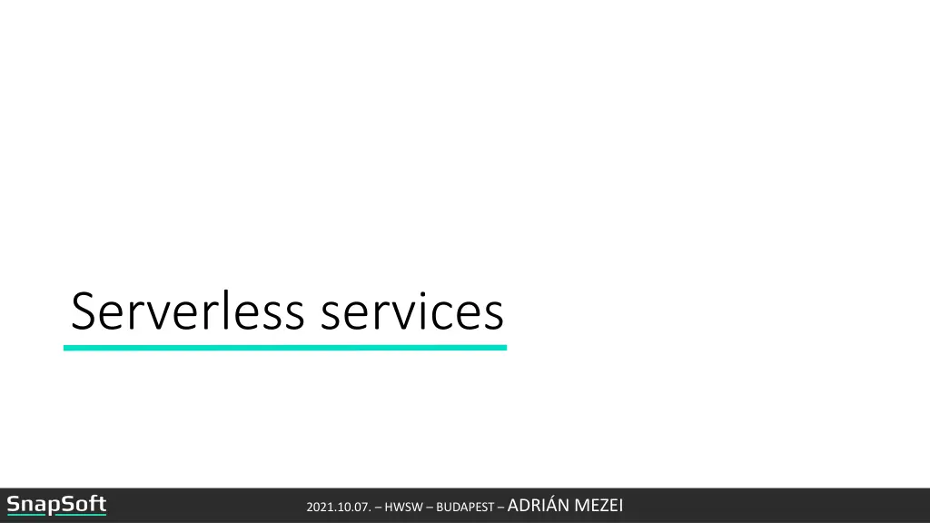 serverless services