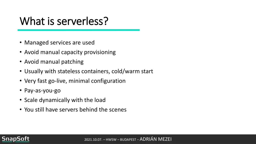 what is serverless what is serverless