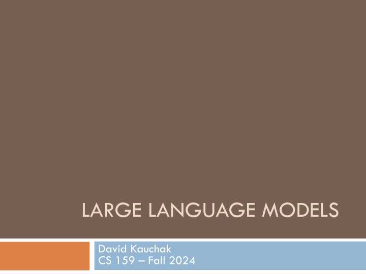 large language models