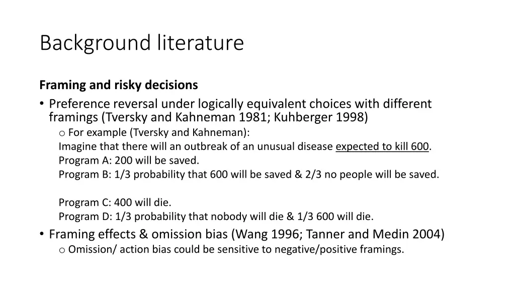 background literature 1