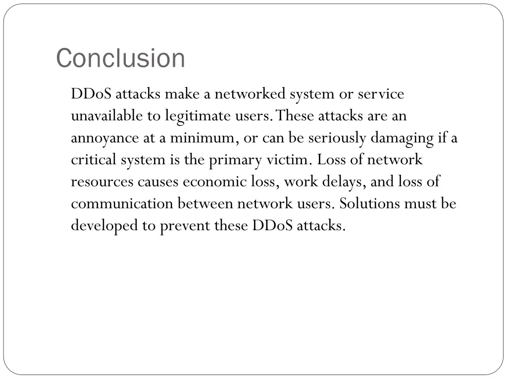 conclusion
