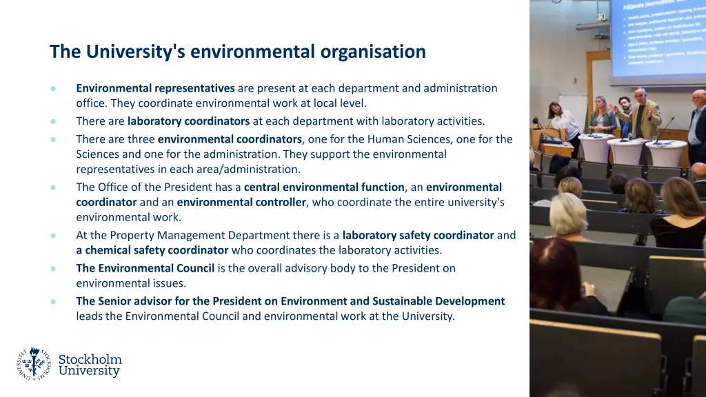 the university s environmental organisation