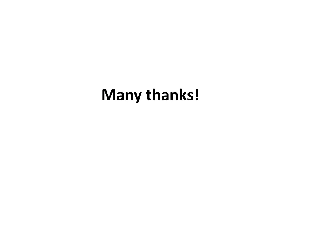 many thanks
