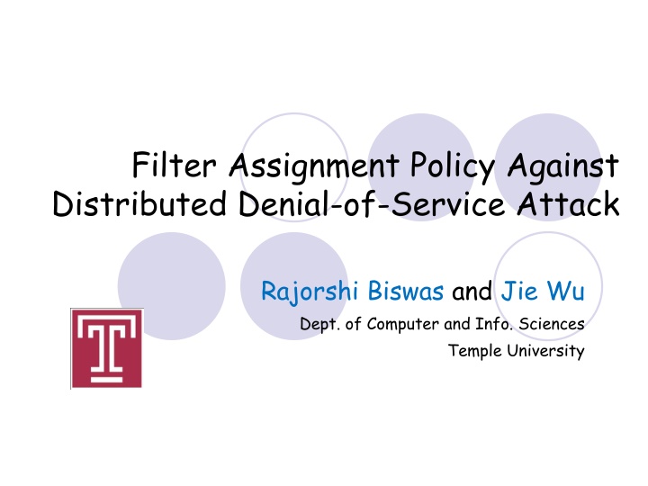 filter assignment policy against distributed