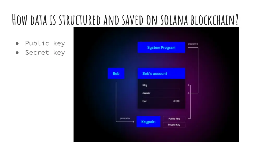 how data is structured and saved on solana