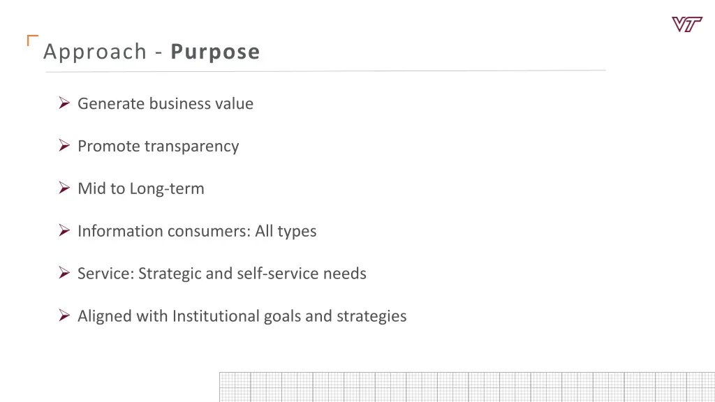 approach purpose