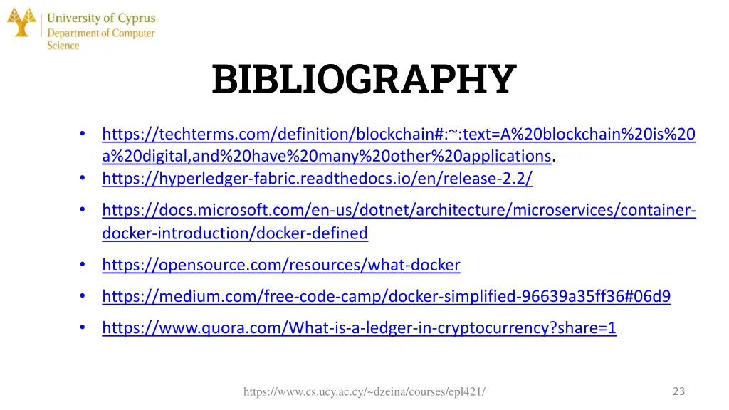 bibliography