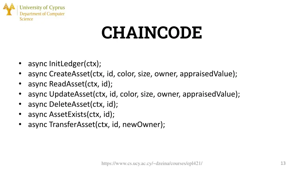 chaincode