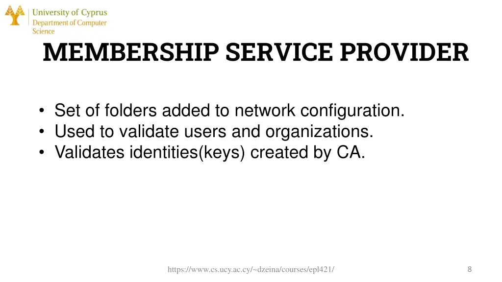 membership service provider