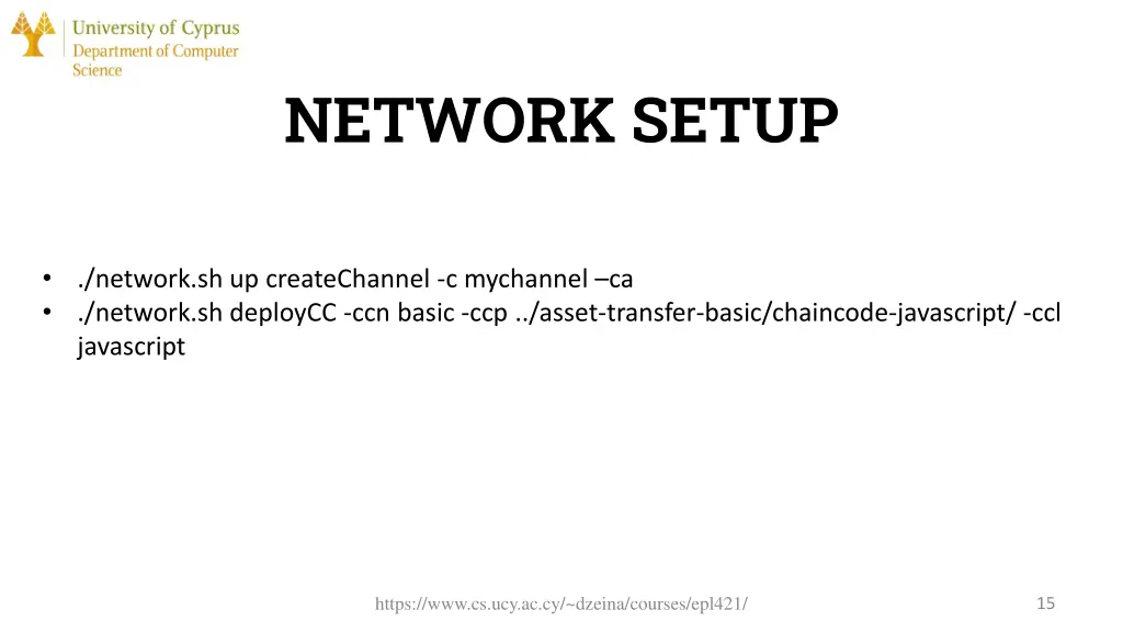 network setup