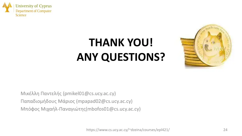 thank you any questions