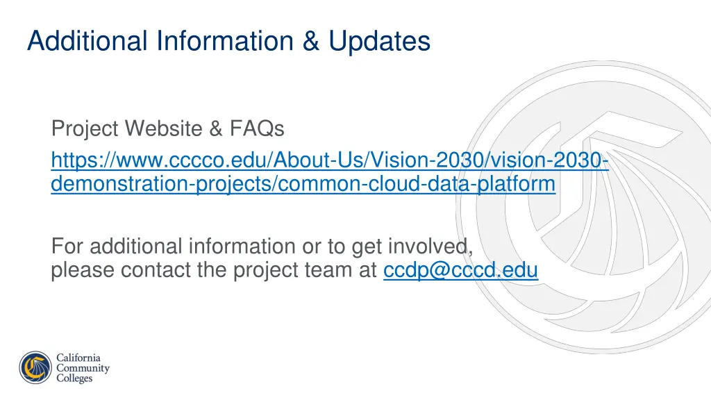 additional information updates