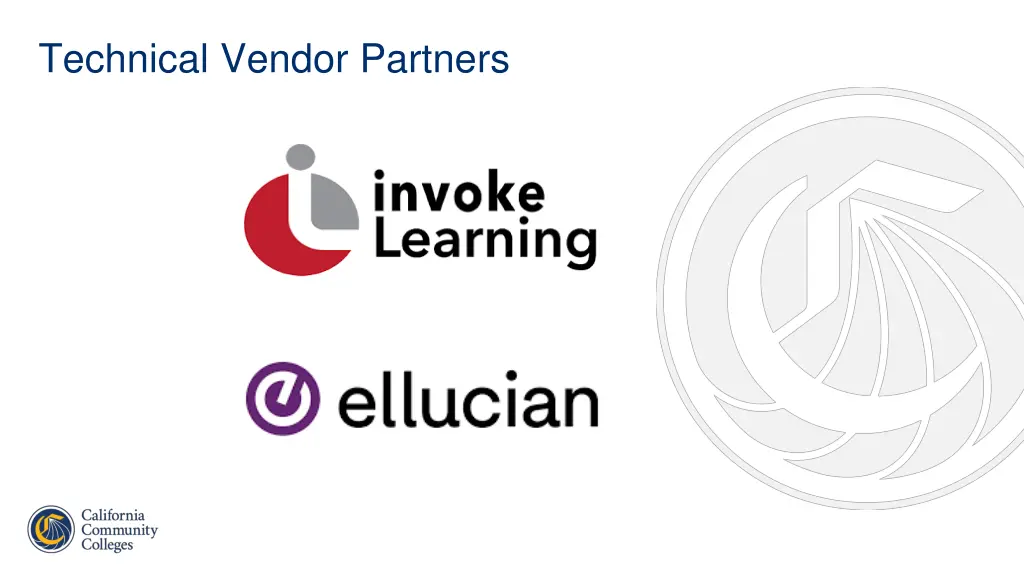 technical vendor partners
