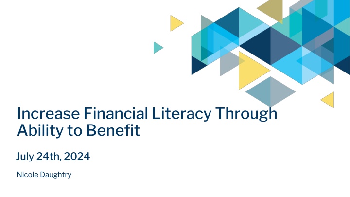 increase financial literacy through ability