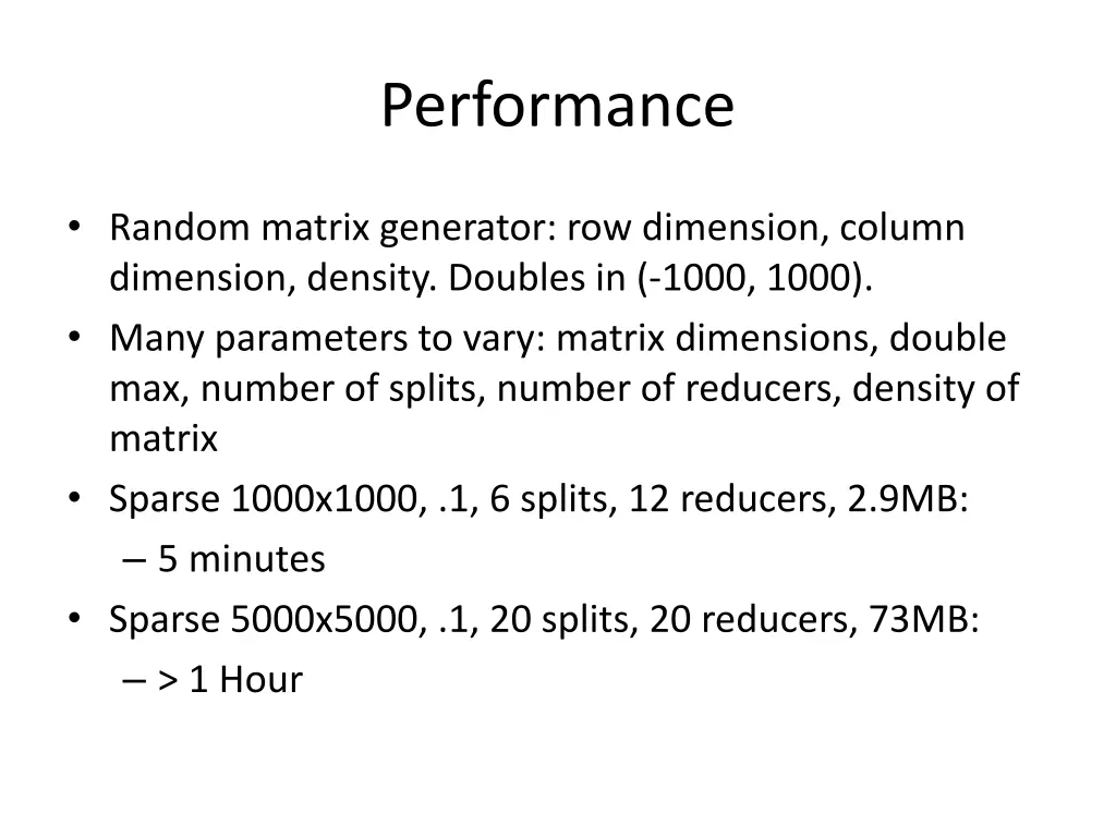 performance