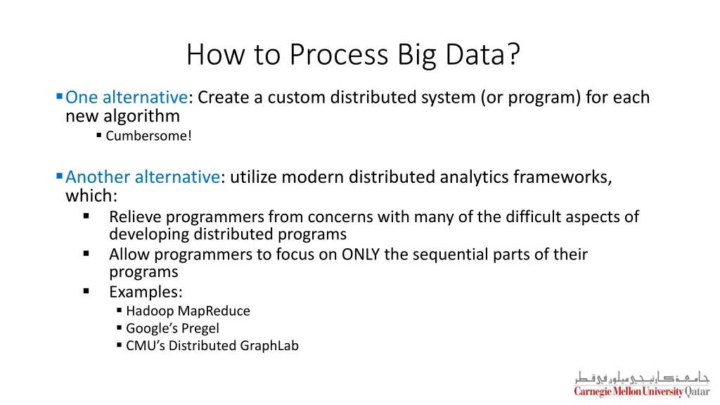 how to process big data