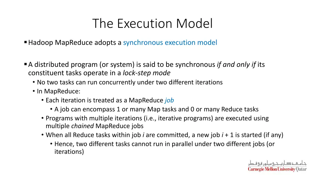 the execution model