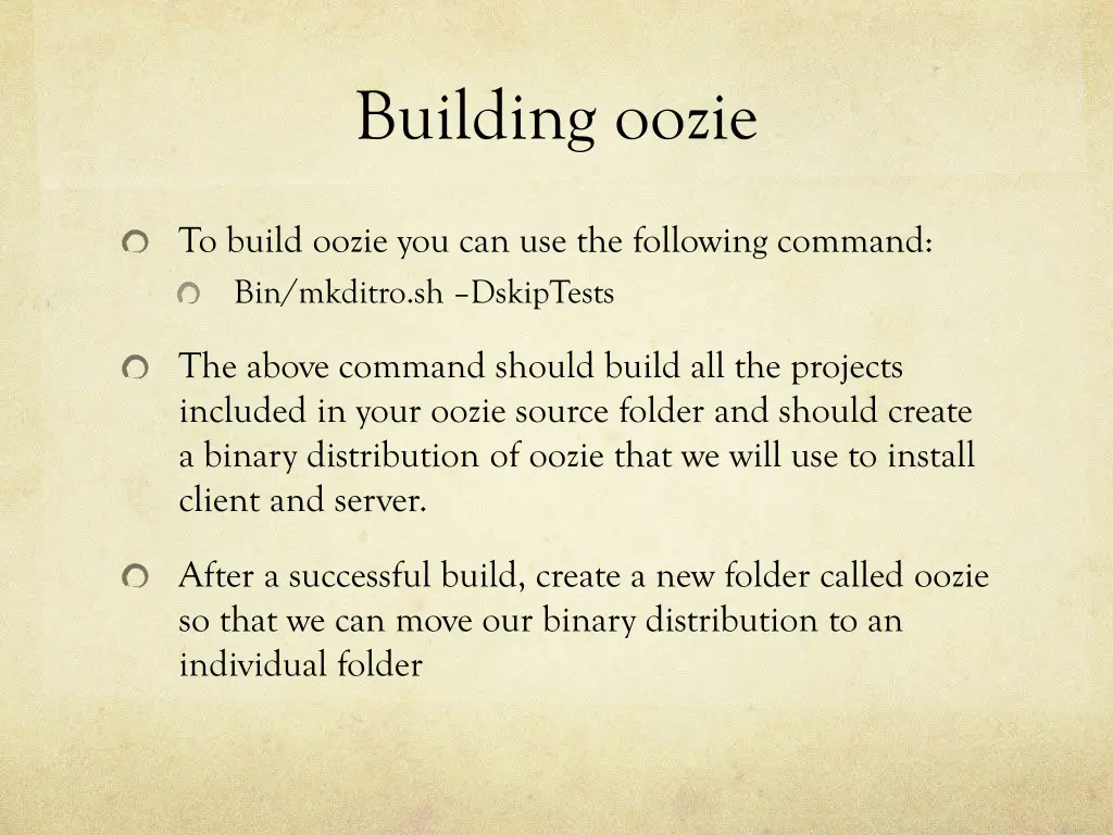 building oozie