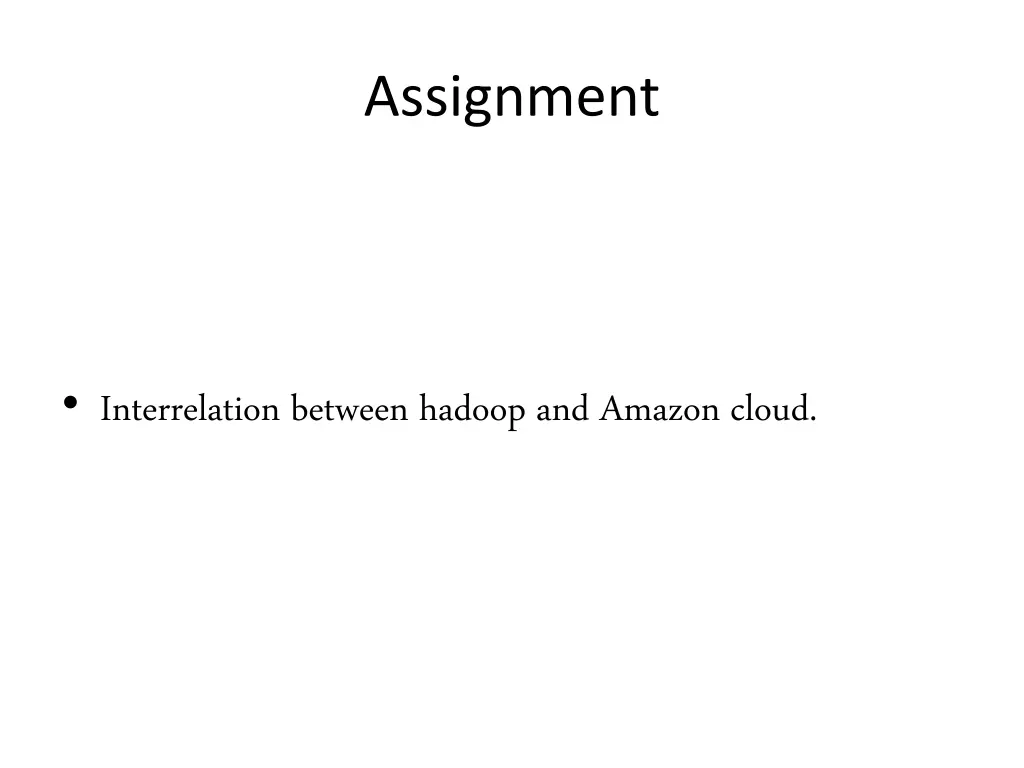 assignment