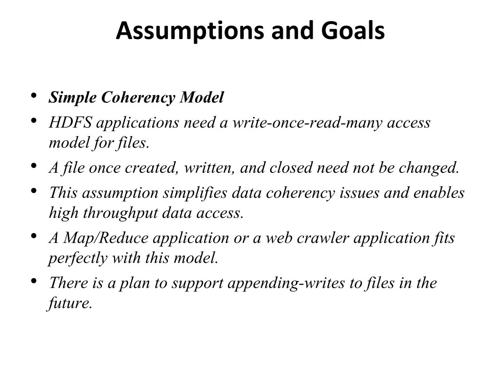 assumptions and goals 3