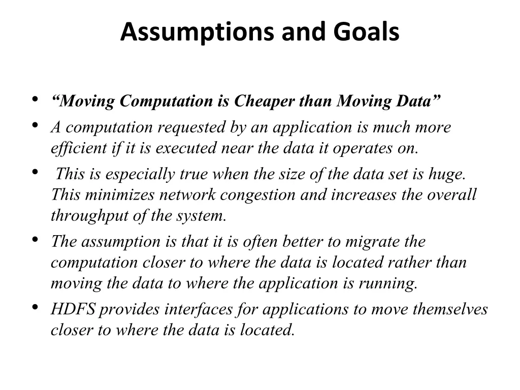 assumptions and goals 4