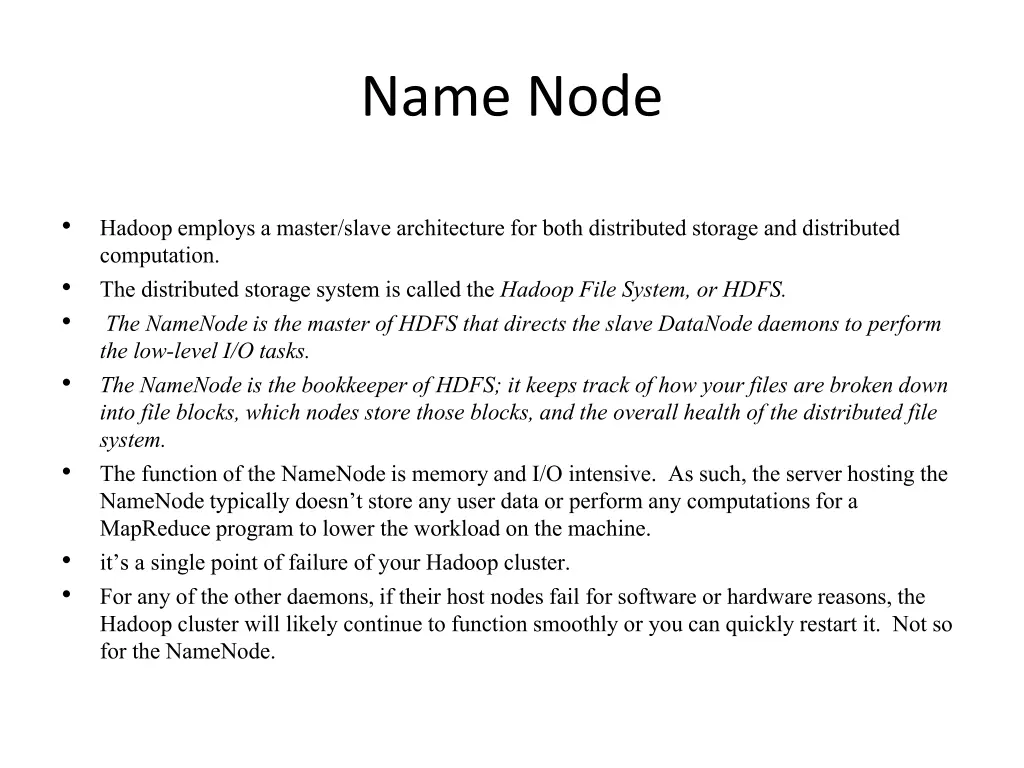 name node
