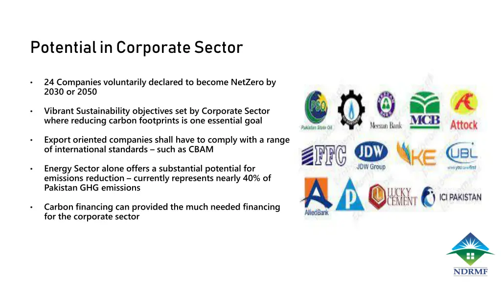 potential in corporate sector