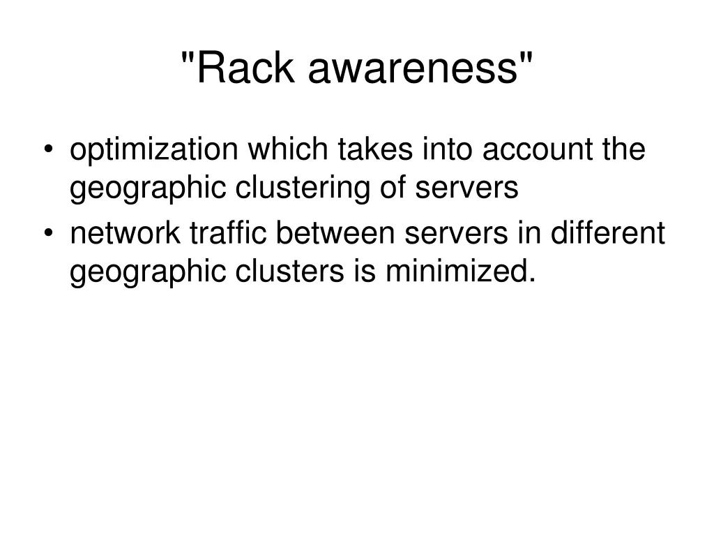 rack awareness